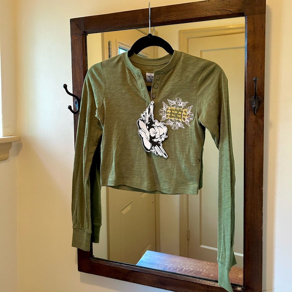 BOYS LIE Olive Green Crop